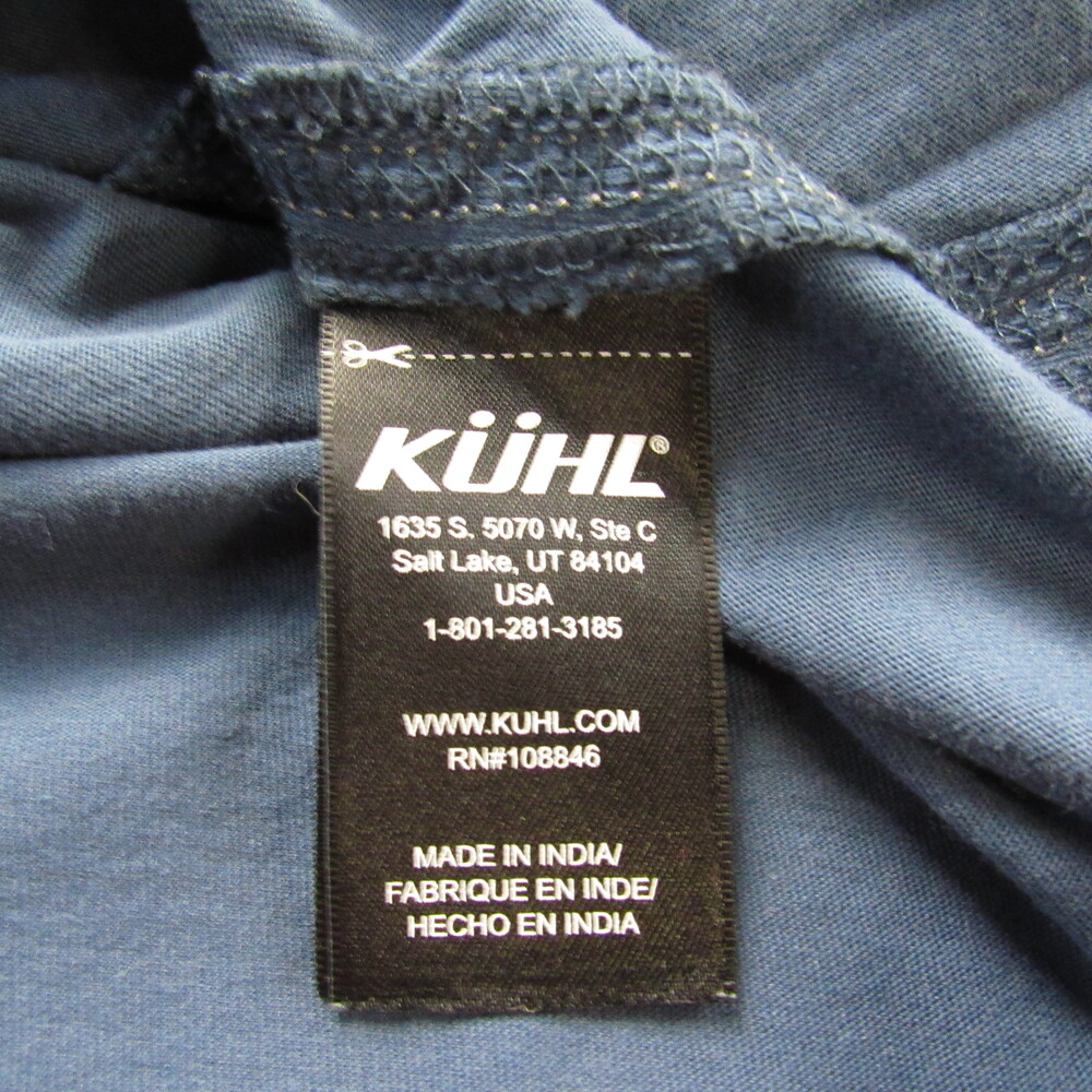 KÜHL Shirt Mens Medium Wayfarer Polo Shirt 7242 Wildfibre Organic Cotton Outdoor - Picture 10 of 13
